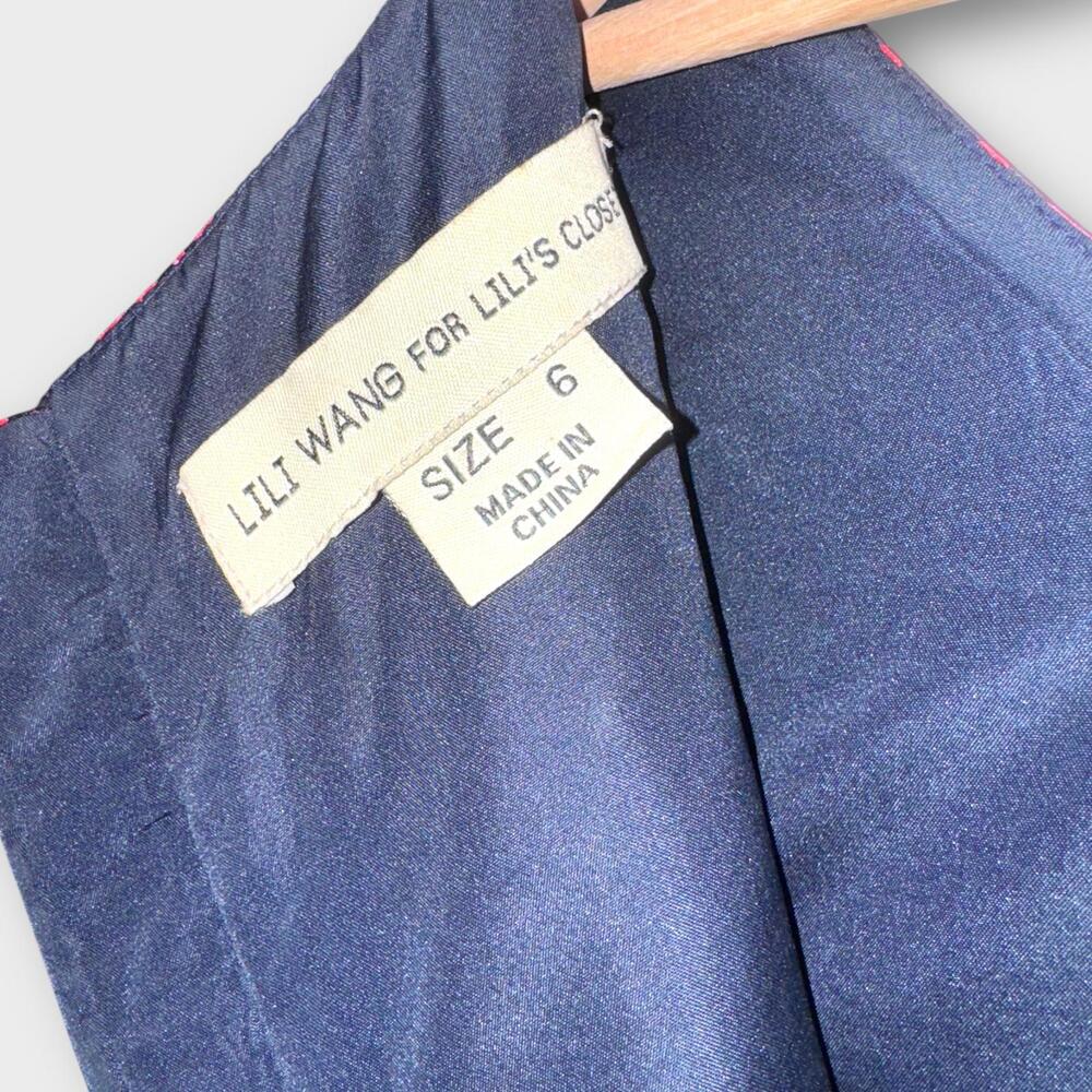 EUC Womens Anthropologie Lili‎ Wang Jacquard Dress | Size 6 - Picture 4 of 9
